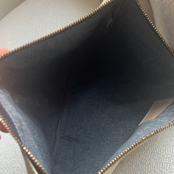 Clare V Sac Bretelle light nude with yellowish tint 12  by 9 - Picture 9 of 11